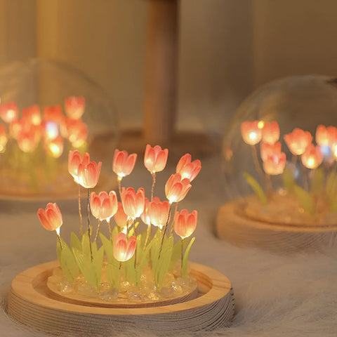 ArtifiTulip LED Table Lamp – DIY Flower Night Light with Tulip Design