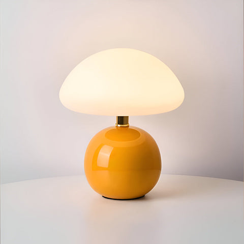 Elegant Bauhaus Inspired Mushroom LED Table Lamp – 3-Color Adjustable Mood Light for Modern Interiors