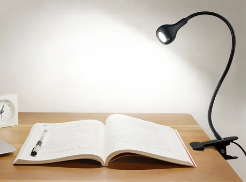 ClipNGlow Desk Lamp – 360° Rotatable, USB-Powered, Flexible Reading & Study Light