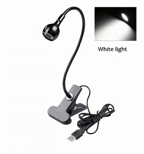 ClipNGlow Desk Lamp – 360° Rotatable, USB-Powered, Flexible Reading & Study Light