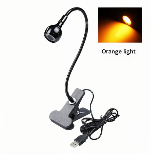 ClipNGlow Desk Lamp – 360° Rotatable, USB-Powered, Flexible Reading & Study Light