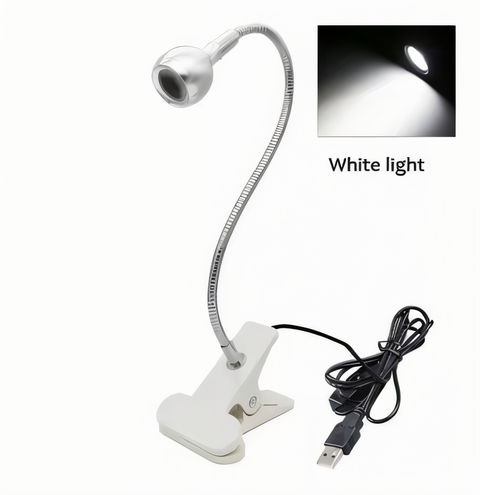 ClipNGlow Desk Lamp – 360° Rotatable, USB-Powered, Flexible Reading & Study Light