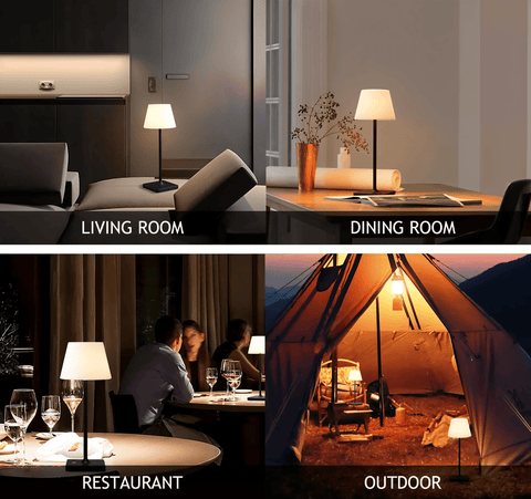 Portable Touch Table Lamp – Dimmable Rechargeable LED Light