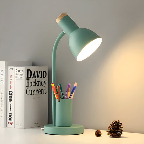 Nordic LED Table Lamp with Pen Holder – Eye-Friendly Desk Light