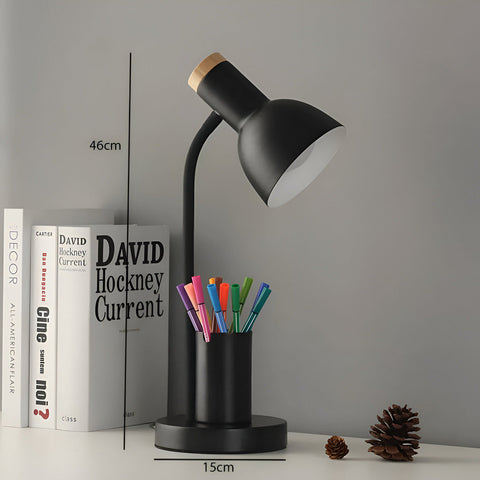 Nordic LED Table Lamp with Pen Holder – Eye-Friendly Desk Light