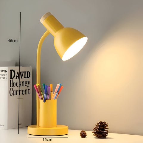 Nordic LED Table Lamp with Pen Holder – Eye-Friendly Desk Light