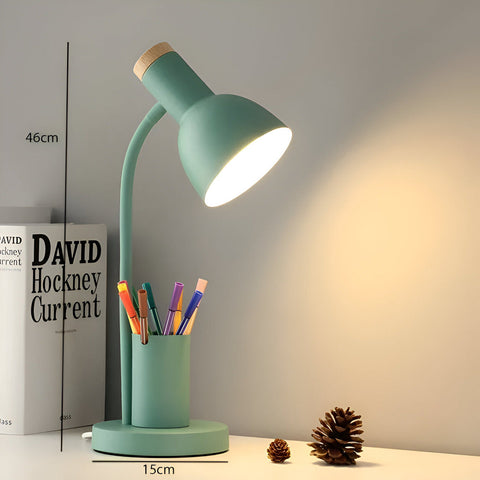 Nordic LED Table Lamp with Pen Holder – Eye-Friendly Desk Light