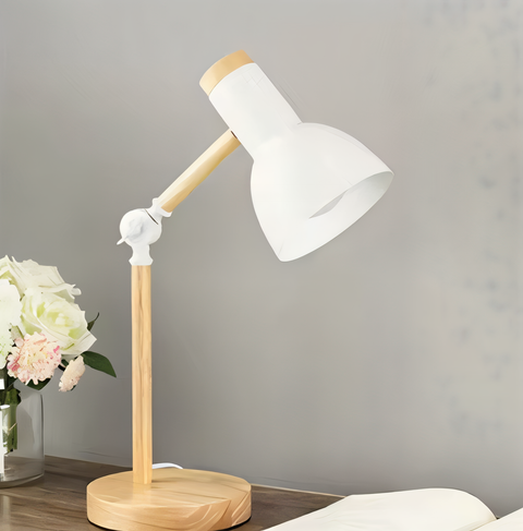 Nordelux Macaron LED Adjustable Desk Lamp – Colorful Wooden Study & Reading Lamp