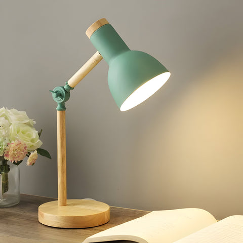 Nordelux Macaron LED Adjustable Desk Lamp – Colorful Wooden Study & Reading Lamp