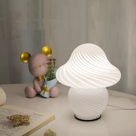 Elegant Mushroom Table Lamp – Cozy LED Lighting for Modern Home Decor