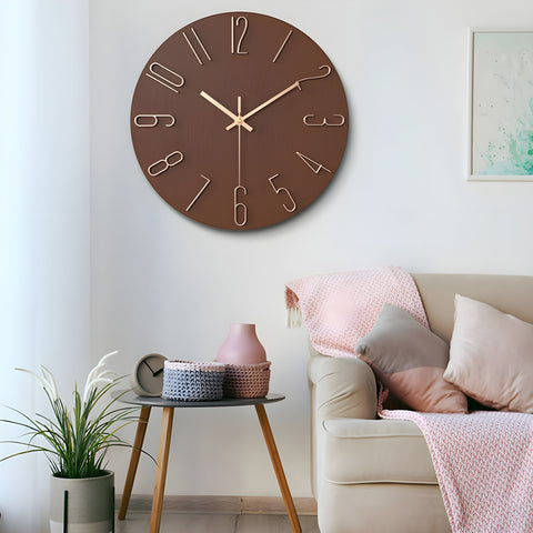 Modern Silent Quartz Wall Clock – Minimalist Home Decor