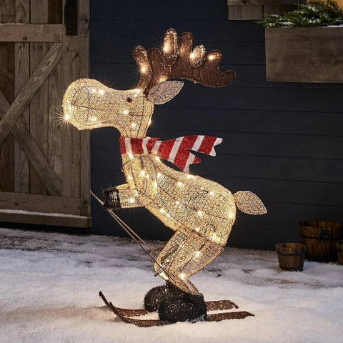 LED Outdoor Reindeer Light – Warm White Weatherproof Christmas Decoration