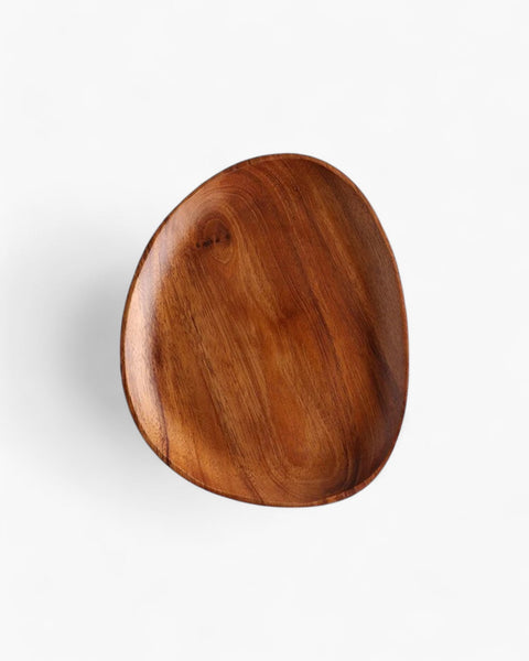 Wooden Serving Tray - Rustic Platter Set - Natural Kitchen Decor