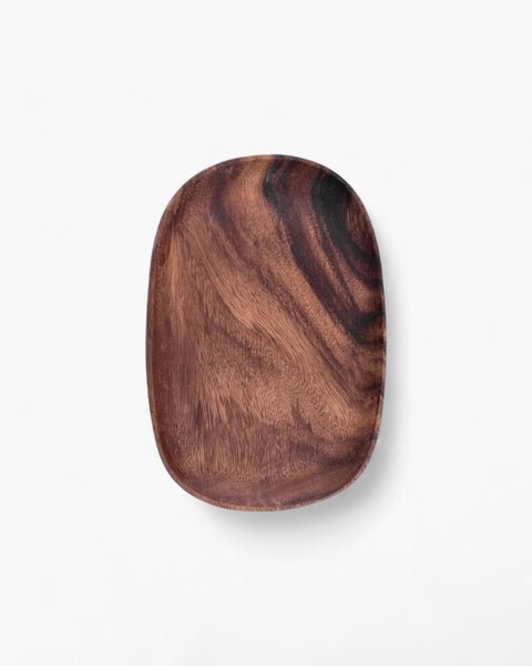 Wooden Serving Tray - Rustic Platter Set - Natural Kitchen Decor