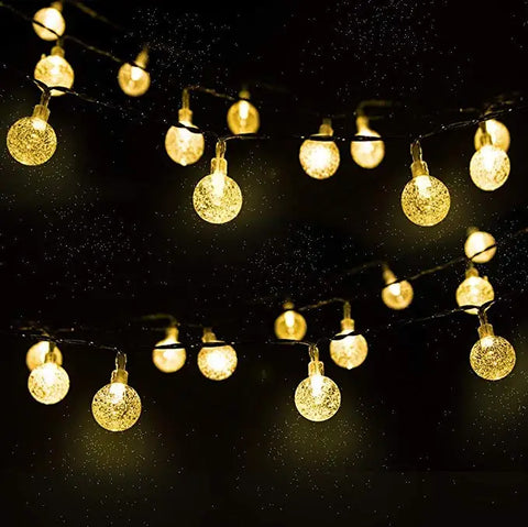 Solar Twinkle String Lights | 30ft Garden Patio