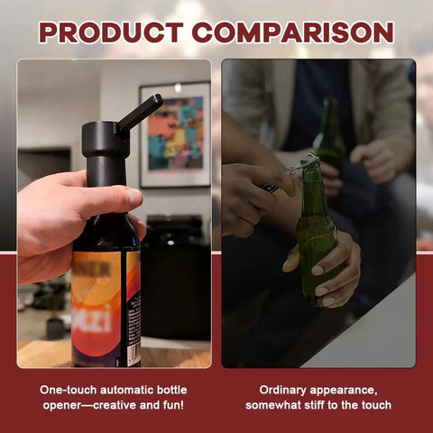 Multifunctional Lever Bottle Opener – Beer, Can & Cap Opener for Home Bar Use