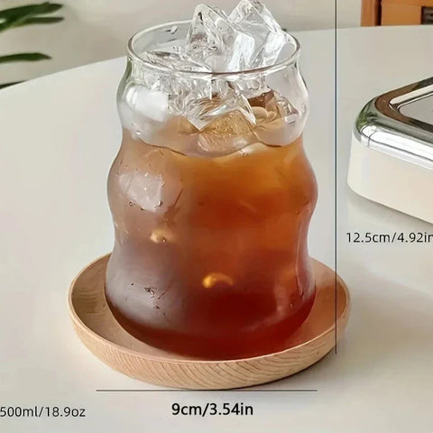 Ribbed Heat-Resistant Tumbler Set | 4-Piece Glassware