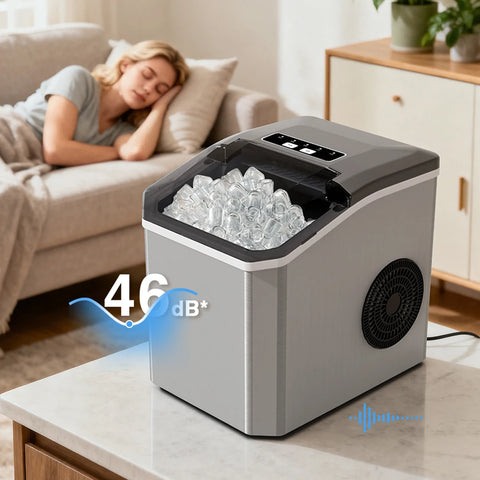 Countertop Ice Maker – 9 Cubes Ready in 8 Minutes, Fast & Compact