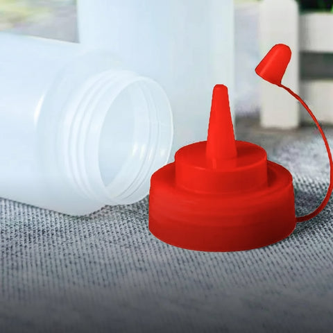 12 oz Squeeze Bottles for Sauces – Leak-Proof Oil, Syrup & Dressing Dispenser, 3-Pack