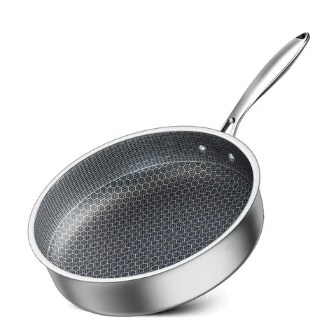 Stainless Steel Honeycomb Non-Stick Frying Pan