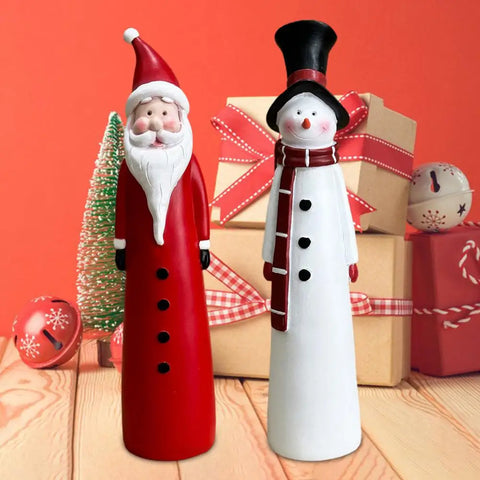 Santa Claus Resin Figurine – Classic Holiday Tabletop Decor