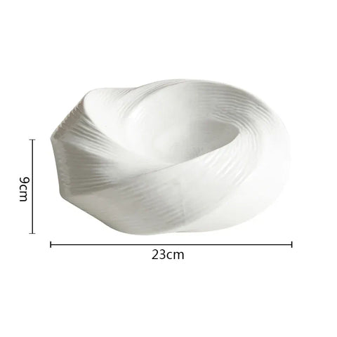 Swirl Ceramic Serving Bowl | Modern Kitchen Tableware