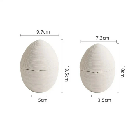 Egg Shape Ceramic Bowl | Minimalist Kitchen Decor