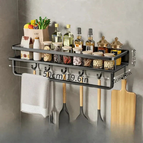Elegant Wall Shelf for Kitchen Organization