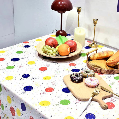 Disposable Happy Birthday Tablecloth
