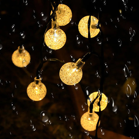 Solar Twinkle String Lights | 30ft Garden Patio