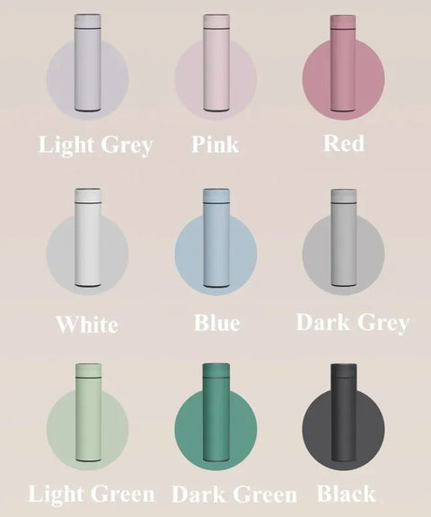 500ml Stainless Steel Insulated Water Bottle – Leak-Proof, Temp Display, 24hr Hot/Cold