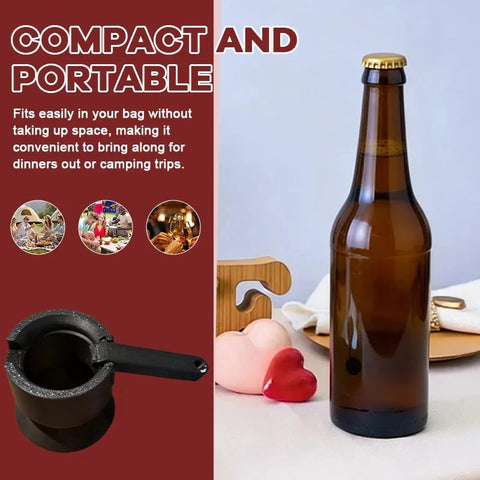 Multifunctional Lever Bottle Opener – Beer, Can & Cap Opener for Home Bar Use
