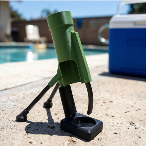 Beer Bottle Mortar Opener – Novelty Cap-Launching Bar & Desk Accessory