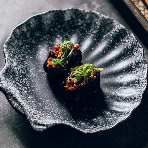 Coastal Ceramic Dinner Plate | Shell Design Tableware