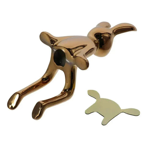 Rabbit Figurine | Gold Metallic Shelf Decor