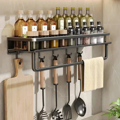 Elegant Wall Shelf for Kitchen Organization