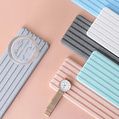 Diatomite Drying Mat – Fast-Absorbing, Non-Slip, Heat-Resistant Kitchen & Sink Pad