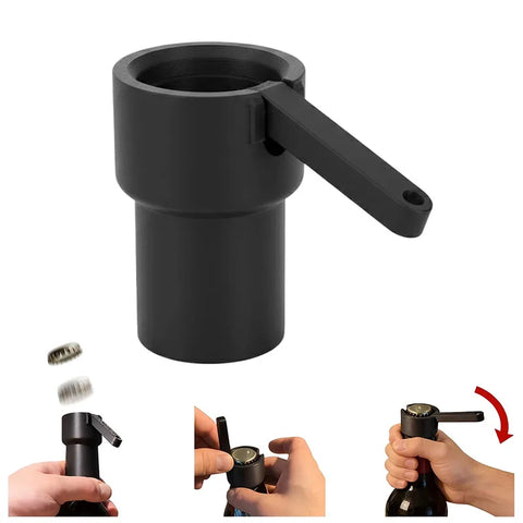 Multifunctional Lever Bottle Opener – Beer, Can & Cap Opener for Home Bar Use