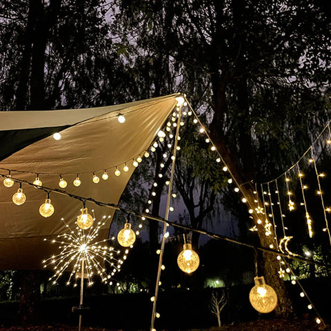Solar Twinkle String Lights | 30ft Garden Patio