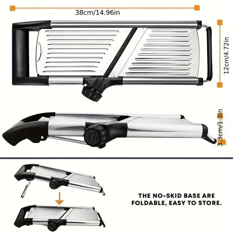 Adjustable Mandoline Slicer | Precision Vegetable Cutter