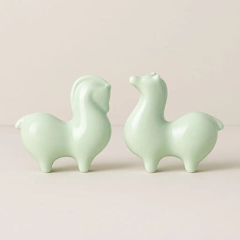 Clara Celadon Ceramic Horse Figurine – Good Fortune Décor