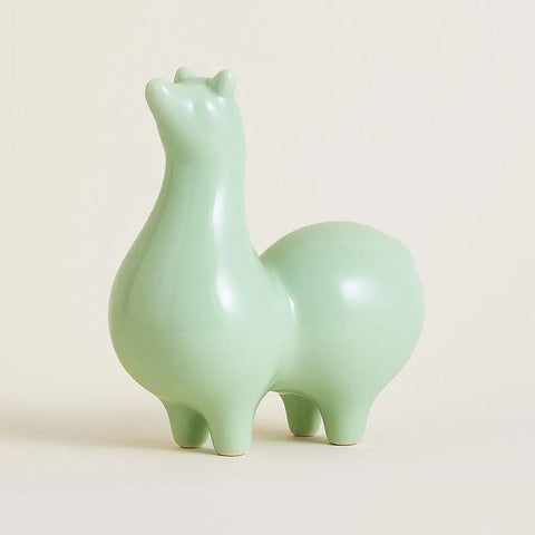 Clara Celadon Ceramic Horse Figurine – Good Fortune Décor