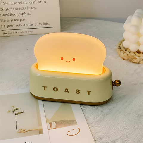 TinyToast Table Lamp – Portable Toaster-Inspired Dimmable LED Night Light