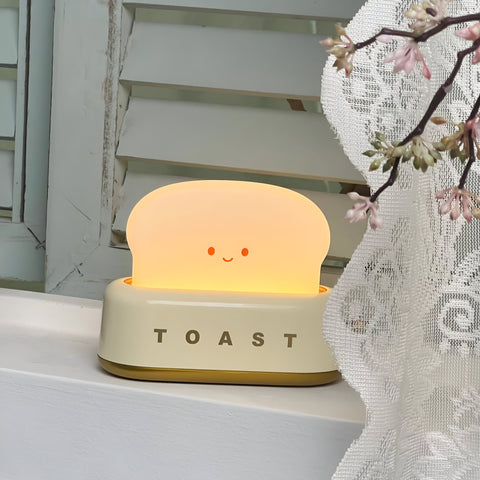 TinyToast Table Lamp – Portable Toaster-Inspired Dimmable LED Night Light