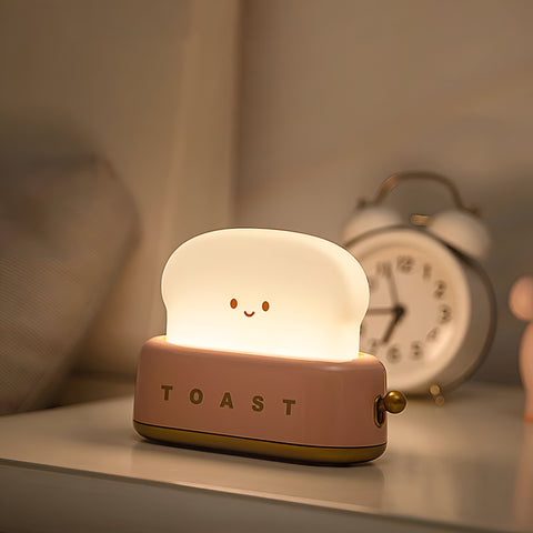 TinyToast Table Lamp – Portable Toaster-Inspired Dimmable LED Night Light