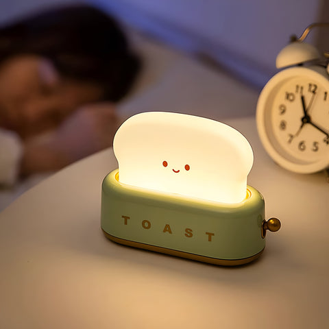 TinyToast Table Lamp – Portable Toaster-Inspired Dimmable LED Night Light