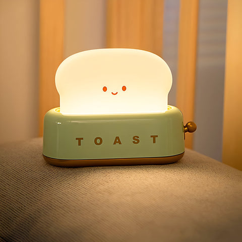 TinyToast Table Lamp – Portable Toaster-Inspired Dimmable LED Night Light