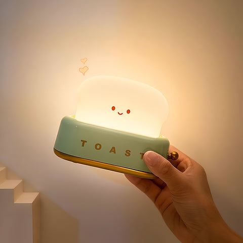 TinyToast Table Lamp – Portable Toaster-Inspired Dimmable LED Night Light