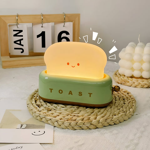 TinyToast Table Lamp – Portable Toaster-Inspired Dimmable LED Night Light