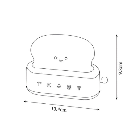 TinyToast Table Lamp – Portable Toaster-Inspired Dimmable LED Night Light